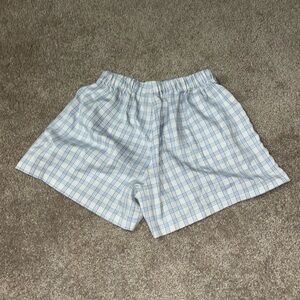 Blue Plaid Women's Shorts